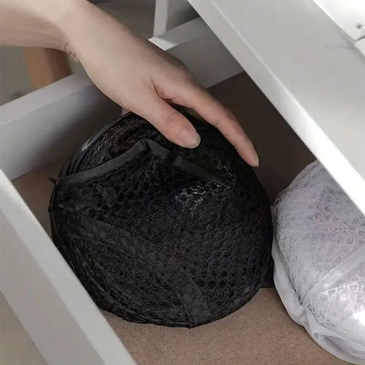 Grand panier à linge en filet, pliable et pop-up