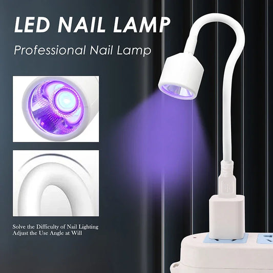 Lampe UV LED ongles pliable – Sèche-vernis gel rapide, rechargeable USB